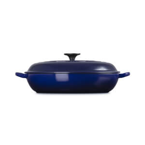 Le Creuset Indigo Cast Iron Shallow Casserole 30cm